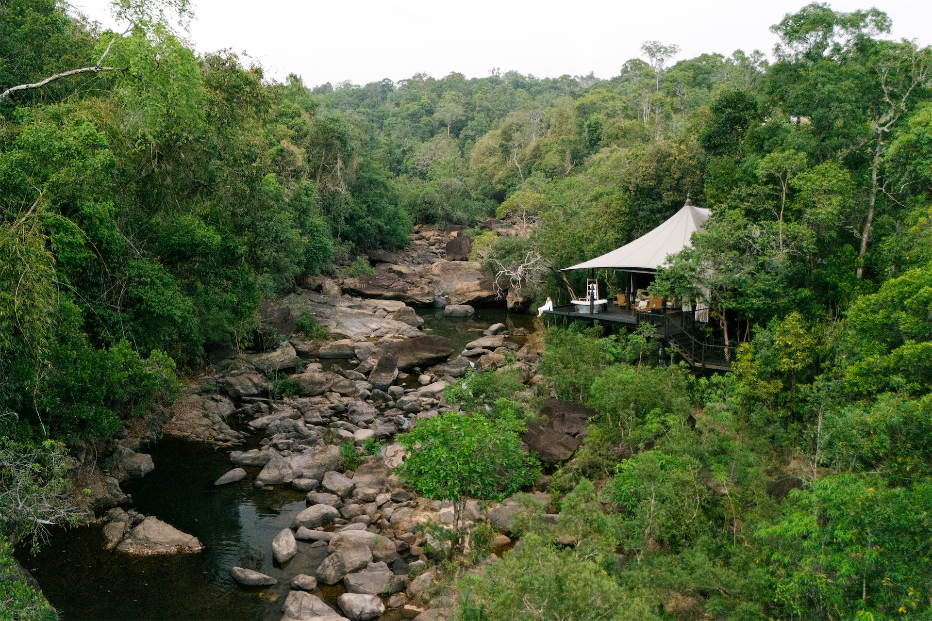 shinta mani wild jungle camp aerial