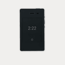 Light Phone II minimalist phone front view with simple black and white interface