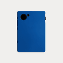 Light Phone III slim case in blue back view with camera cutout