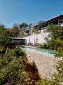 El Guayacan pool elevated forest view