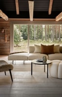 Vipp Salaca River living room forest view sofa
