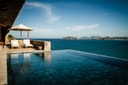 Infinity pool overlooking the ocean at the Grand Bay Pool Villa at Zannier Bãi San Hô.