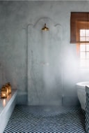 Sterrekopje Farm Hammam Shower With Marble Walls And Brass