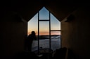 arctic hideaway tower house interior view