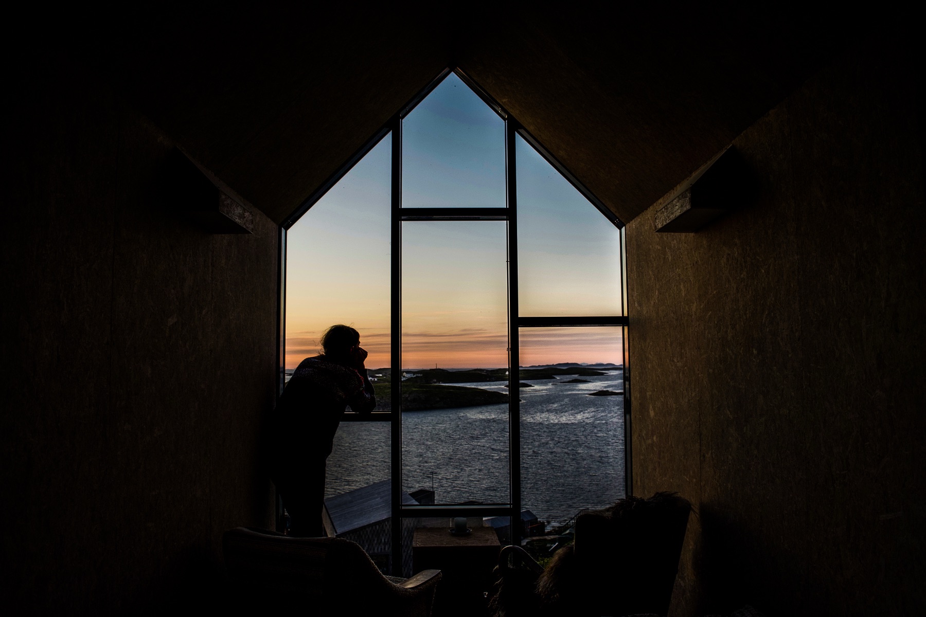arctic hideaway tower house interior view